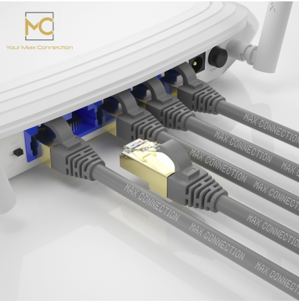 Cable Ethernet CAT7 RJ45 F/STP 20m Max Connection