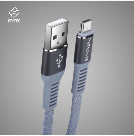 Cable Micro USB FR-TEC Premium 3M Azul