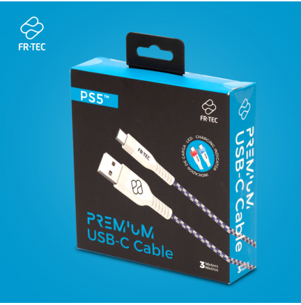 Cable USB - Tipo C FR-TEC Premium LED 3M Trenzado