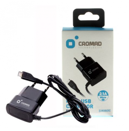 Cargador de Corriente MICRO USB 2.1A CROMAD