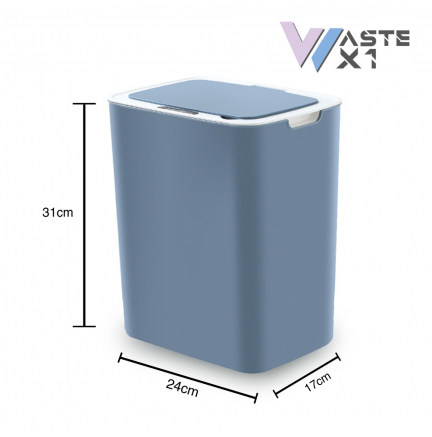 Cubo Basura Inteligente Sensor 14L WASTE X1 Azul Biwond REACONDICIONADO