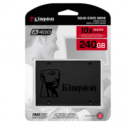 Disco Duro Interno Kingston SSD 240GB A400 SA400S37/240G
