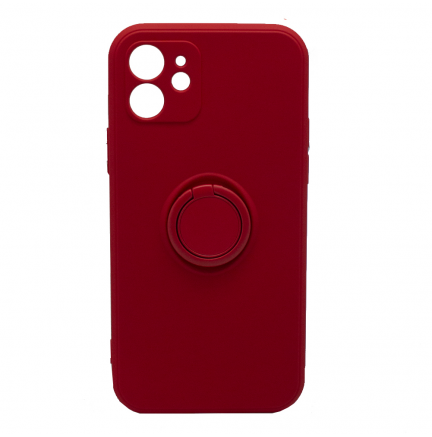 Funda iPhone 12 6.1" Pastel Ring Rojo