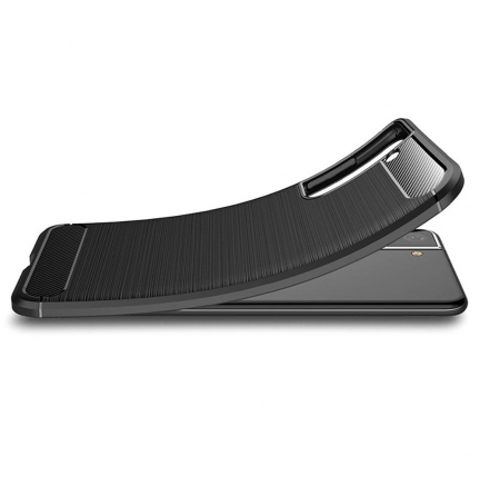 Funda Samsung Galaxy S21 6.2" Fibra Carbono Negro
