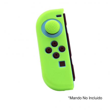 Pack Funda Silicona y Grip FR-TEC Joy-Con Izquierdo Nintendo Switch Verde