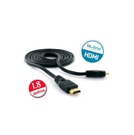 Cable HDMI v1.4 Biwond 1.8m > Informatica > Cables y Conectores