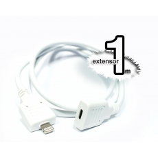 Extensor Lightning iPhone 5/6/7 1M (Blanco)