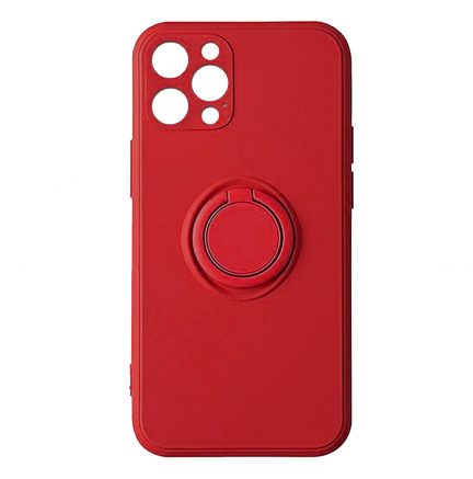 Funda iPhone 12 Pro Max 6.7" Pastel Ring Rojo