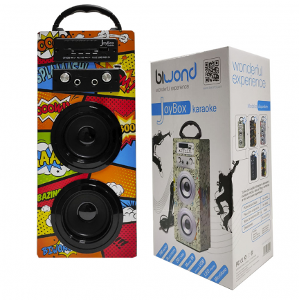 JoyBox Karaoke Bluetooth Comic Biwond