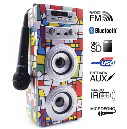 Altavoz Biwond JoyBox Karaoke Bluetooth Picasso