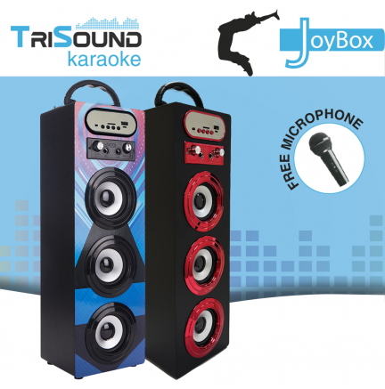 Altavoz Biwond JoyBox TriSound Karaoke Negro