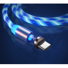 Cable Magnético USB 2.0 Tipo C LED Azul Biwond