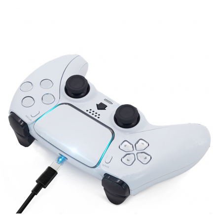 Mando Compatible Inalámbrico PS4 Blanco