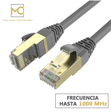Cable + 1 GRATIS Ethernet CAT7 RJ45 F/STP 0.5m Max Connection