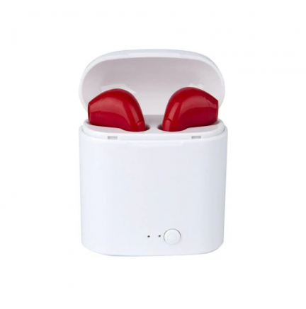Mini Auriculares Bluetooth i7S (IOS/Android) Rojo