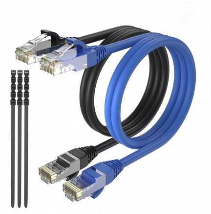 Cable + 1 GRATIS Ethernet CAT6 RJ45 24AWG 1m + 15 Bridas Max Connection