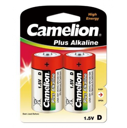 Plus Alcalina D 1.5V (2 pcs) Camelion