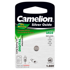 Boton Oxido plata SR59W 1.55V 0% Mercurio (1 pcs) Camelion