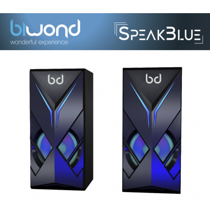 Altavoces Gaming LED Azul 3WX2 SpeakBlue Biwond