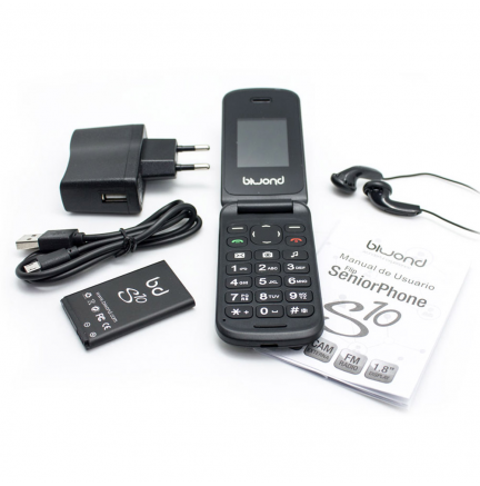 Teléfono Biwond S10 Dual SIM SeniorPhone  Negro