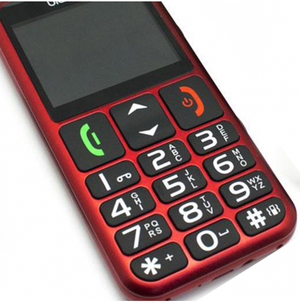 Teléfono Biwond S9 Dual SIM SeniorPhone Rojo