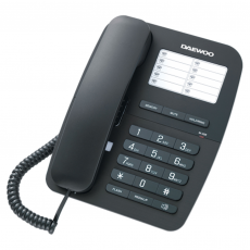 Teléfono Fijo Hilos Daewoo DTC-240 Manos Libres Negro