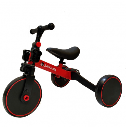 Triciclo Infantil Convertible 3 en 1 Jungle Mix Rojo Biwond