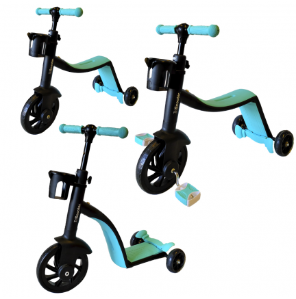 Patinete 3 en 1 TriScooter Azul Biwond