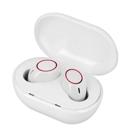 Mini Auriculares Bluetooth TWS A2 Rojo/Blanco