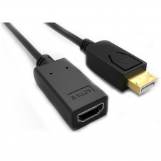 Cable DisplayPort Macho a HDMI Hembra 30AWG 1080P/60HZ