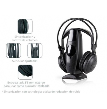 Auriculares Fonestar FA-8060 Inalámbrico Negro