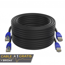 Cable + 1 GRATIS Ethernet CAT6 26AWG Exteriores 7.5m Max Connection
