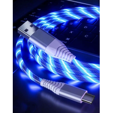 Cable USB Tipo C LED Azul Biwond