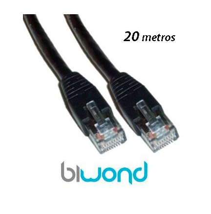 Cable Ethernet 20m Cat 6 BIWOND