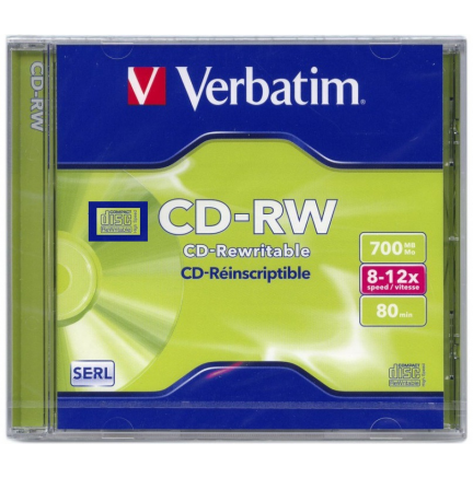 CD-RW 4X Verbatim Regrabable