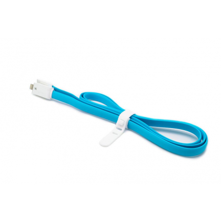 Cable Lightning Plano LED  iPhone/iPad Azul