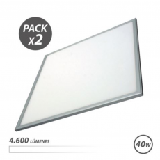 Pack 2 Paneles LED Elbat 60x60 40W 4600LM Luz Blanca